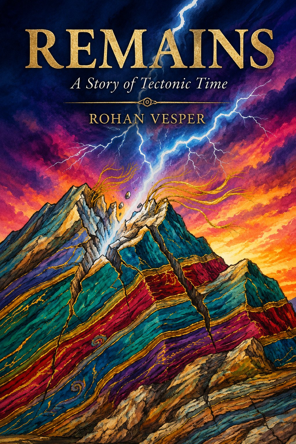Remains: A Story of Tectonic Time — front cover, by Rohan Vesper